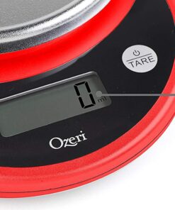 Ozeri Pronto Digital Multifunction Kitchen and Food Scale, Black on Red 22 71qq4ZVJS1L