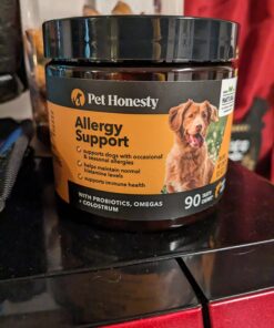 Pet Honesty Dog Allergy Relief Immunity - Dog Allergy Chews, Probiotics for Dogs, Seasonal Allergies, Skin and Coat Supplement, Allergy Itch Relief for Dogs (Salmon) Salmon Single 33 71qrDTUpZDL
