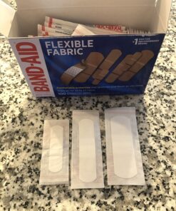 Band-Aid Brand Flexible Fabric Adhesive Bandages for Wound Care & First Aid, Assorted Sizes, 100 ct 100 Count 37 71qrOVPbtcL