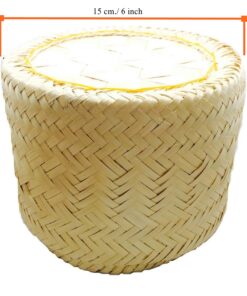 Littlevivi Handmade Serving Basket, Large, Original Bamboo Color 12 71qrWVhoaML