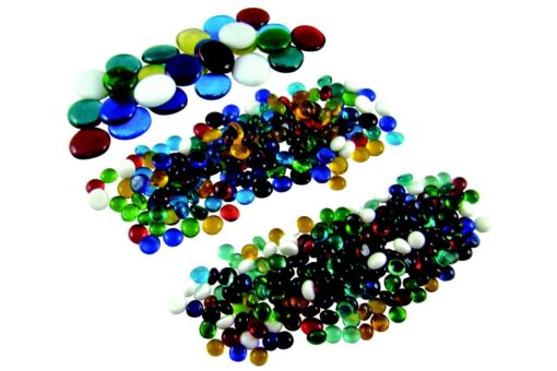 Jennifer's Mosaics Glass Globs Assortment, Assorted Colors, 3 Pounds - 444065