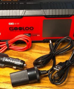 GOOLOO GT4000S Jump Starter 4000 Amp Car Starter 100W Two-Way Fast-Charging Portable Car Battery Charger Booster Pack for 10L Diesel and 12L Gas Engines, SuperSafe Lithium Jump Box for 12V Vehicles Red 76 71qsGE7b74L
