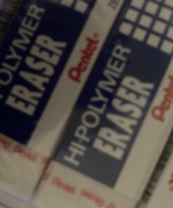 Pentel® Hi-Polymer Erasers, White, Pack Of 4 4 Count (Pack of 1) Large Block Eraser 33 71qsdL5euWL