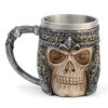 CHICVITA Viking Stainless Steel Skull Coffee Mug Viking Skull Beer Mugs Gift for Men Father's Day Gifts Silver 27 71qtiMwVSDL