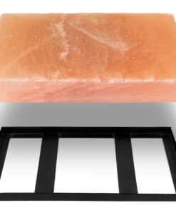 Himalite Himalayan Pink Salt Block & Metal Tray Set 12” x 8” x 1.5” for Cooking, Grilling, Cutting, and Serving with Himalayan Cooking Accessories 25 71qtk3wnmaL