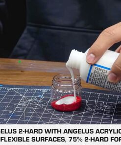 Angelus 2-Hard-1 oz Plastic Medium - Enhance Adhesion and Hardness for Acrylic Paints on Plastic and Hard Surfaces (Clear) 1 Fl Oz (Pack of 1) 2-Hard Plastic Medium 10 71qtvnyw4ML