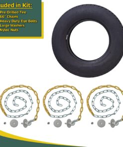 Eastern Jungle Gym Heavy-Duty 3-Chain Rubber Tire Swing Seat with Adjustable Coated Swing Chains - Swing Set Accessories 11 71quY5yQ9uL