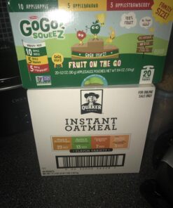 Quaker Instant Oatmeal, 4 Flavor Variety Pack, Individual Packets, 48 Count Variety Pack - Classic 4 Flavor 1.46 Ounce (Pack of 48) 34 71qulC9xhGL