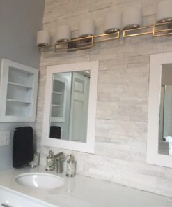 BWE Waterfall Bathroom Faucet Chrome Glass Spout Bathtub Sink Faucets with Supply Lines Single Handle Single Hole Modern Lavatory Vanity Bath Mixer Tap 40 71qvkX7cyBL