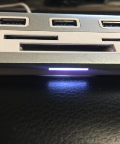 SABRENT Premium 3 Port Aluminum USB 3.0 Hub with Multi in 1 Card Reader (12" Cable) for iMac, All MacBooks, Mac Mini, or Any PC (HB-MACR) USB 3.0 Type A 43 71qwVCIsIEL