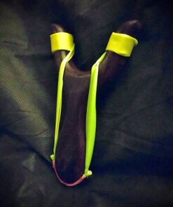 BASUNE Solid Wooden Slingshot Toys with Classic Construction Hunting Slingshot for Catapult Game, Outdoor, Hunting-for Kids/Children/Adult Deep Brown 32 71qx6orZq3L