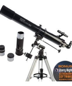 Celestron: Celestron - PowerSeeker 80EQ Telescope - Manual German Equatorial Telescope for Beginners - Compact and Portable - Bonus Astronomy Software Package - 80mm Aperture 80EQ Refractor 40 71qxHLjGTmL
