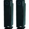 GermGuardian Air Purifier for Home, Large Rooms, H13 HEPA Filter, Removes Dust, Allergens, Smoke, Pollen, Odors, UV-C Light Helps Reduce Germs, 28 Inch, Black, 2-Pack, AC5350B2PK Black Onyx