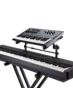 On-Stage KSA7500 Universal Second Tier for X-Style Keyboard Stand (for Stacking Keyboards, Electric Pianos, Synths, and Organs, 60 lb Capacity, Adjustable, Nonslip Arms and Feet, Metal, Black) 24 71qxvOMoPaL