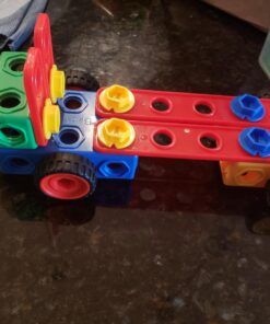 Brickyard Building Blocks STEM Toys - Educational Building Toys for Kids Ages 4-8 with 101 Pieces, Tools, Design Guide and Toy Storage Box, Gift for Boys & Girls 101 Piece 30 71qy2Jq2VCL