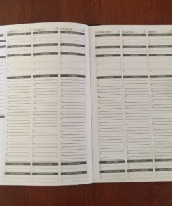 Panda Planner Undated Weekly Planner - 12 Month Organization - Productivity & Happiness - Journal - Daily Gratitude - Bonus Monthly Agenda - Black - Softcover 40 71qyPK6fDDL