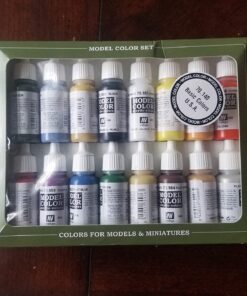 Vallejo Basic USA Acrylic Colors Paint Set, 17ml, Assorted Colors, 0.57 Fl Oz (Pack of 16) 46 71qyZTfT42L