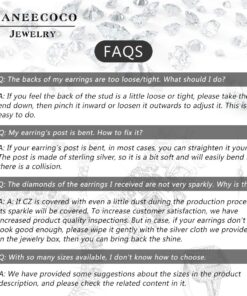 "STUNNING FLAME" 18K Gold Plated Silver Brilliant Cut Simulated Diamond Cubic Zirconia Stud Earrings 1.5 carats Gold Plated Sterling Silver - White 34 71qzJAFwcLL