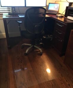 Ilyapa Office Chair Mat for Hard Floors 36" x 48" Heavy Duty Clear, PVC Chair Mat for Hardwood and Tile Floors, Protective Floor Mat for Home or Office 36 x 48 inches 27 71r YPJ7BiL