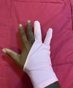 SENHAI Digital Artist Gloves for Graphic Tablet Pen Display, 3 Pack Free Size 2 Finger Gloves for Drawing Painting - Sapphire Blue, Pink, Black 3 colors - Sapphire Blue, Pink, Black 41 71r l4g5kL