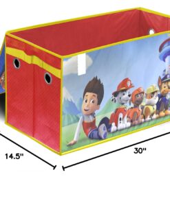 Idea Nuova Nickelodeon Paw Patrol Collapsible Children’s Toy Storage Trunk, Durable with Lid 25 71r qrvIUnL
