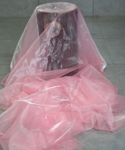 VDS Blush Pink Organza Fabric, 45 Yards Continuous, 45” Wide, Wedding Party Decoration Iridescent Crystal Sheer Shiny Organza Tulle Bridal Dress DIY Crafts Costume Sewing Backdrop Arch Cloth 45 Yard 11 71r0W0ZxpyL