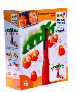 PlanToys Wooden Balancing Monkeys Children's Toy (5349) | Sustainably Made from Rubberwood and Non-Toxic Paints and Dyes 8 71r0pjdEbbL