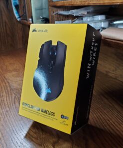 CORSAIR IRONCLAW WIRELESS RGB Rechargeable Gaming Mouse with Slipstream Technology - 18,000 DPI - 3-Zone RGB Multi-Color Backlighting - Black 45 71r1p7WvoaL