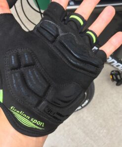 FIRELION Bike Gloves for Men/Women Cycling,Cycling Gloves for Outdoor MTB DH Road Racing,Full Finger Half Finger Padded Bicycle Protective Gloves,Non-Slip Shock-Absorbing Touchscreen Riding Gloves Large Green 20 71r1r5HtleL