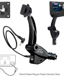 Alternative view of ChargerCity Dual USB Sirius XM Satellite Radio Car Truck Lighter Socket Mount w/Tilt Adjust & PowerConnect Cable Adapter for Onyx Plus EZR EZ Lynx Stratus Starmate Xpress (Vehicle Dock NOT Included)