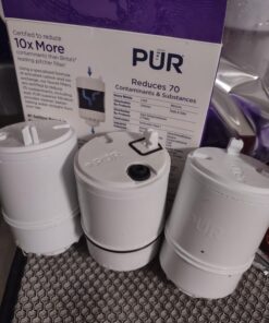 PUR Faucet Mount Replacement Filter 2-Pack, Genuine PUR Filter, 2-in-1 Powerful Filtration, Includes Lead Removal, 6-Month Value, White (RF33752) Filter Replacement 27 71r2uxUnAdL