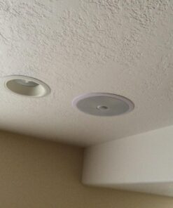 Pyle 8” Ceiling Wall Mount-Pair Of 2-Way Midbass Woofer Speaker Directable 1” Titanium Dome Tweeter Flush Design W/ 55Hz-22kHz Frequency Response & 300 Watts Peak Easy Installation- Pyle PDIC80,White Speakers 40 71r4iwfPUsL