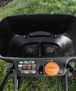 Scotts Elite Spreader for Grass Seed, Fertilizer, Salt and Ice Melt, Durable Push Spreader Holds up to 20,000 sq. ft Product Single Pack 43 71r50UeoOlL