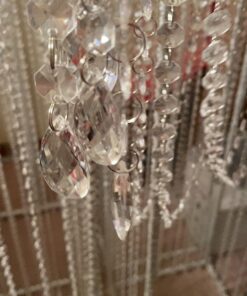 WAZHRMGHG 99FT Clear Acrylic Crystal Garland Strands Hanging Chandelier Bead Chain Ornament String Decorations for Manzanita Centerpiece Christmas Tree Wedding Party Celebration (99FT(30M)) 99FT(30M) 27 71r5FEjn1BL