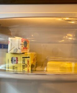 Kangaroo Glass Butter Dish with Lid - Elegant Crystal Glass to Hold Stick of Butter, Block of Cream Cheese & Serving Dish for Dishes & Small Fruits - Clear Butter Tray for Refrigerator & Counter Top 30 71r5idJ2BTL