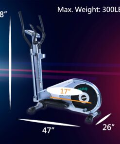 GOELLIPTICAL V-200 Standard Stride 17” Programmable Elliptical Machine Exercise Cross Trainer for Cardio Fitness Strength Conditioning Workout at Home or Gym 10 71r6ugXmumL