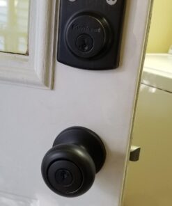 Kwikset Cove Entry Knob featuring SmartKey® in Venetian Bronze Standard Packaging 6 71r71FyjoCL