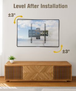 Mounting Dream TV Wall Mount Swivel and Tilt for Most 26-55 Inch TV, TV Mount Perfect Center Design, Full Motion TV Mount Bracket with Articulation, up to VESA 400x400mm, 60 lbs, MD2377 29 71r7aMaGHVL