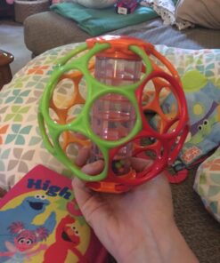 Bright Starts Oball Easy Grasp Rollin' Rainstick Rattle Cause & Effect Infant Toy, Age 3 Months and up Multicolored 30 71r7wQcmKHL 5