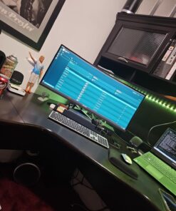 Sceptre 34-Inch Curved Ultrawide WQHD Monitor 3440 x 1440 R1500 up to 165Hz DisplayPort x2 99% sRGB 1ms Picture by Picture, Machine Black 2023 (C345B-QUT168) 34" Curved WQHD 165Hz 30 71r8180o0IL