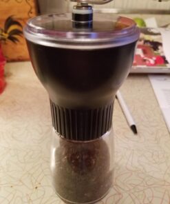 KONA Manual Coffee Grinder, Conical Burr Mill with Adjustable Setting, Best Ceramic Burr Coffee Grinder for Aeropress, Drip Coffee, Espresso, French Press, Turkish Brew 44 71r8Jzo0XgL