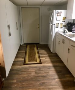 Machine Washable Bordered Design Non-Slip Rubberback 2x7 Traditional Runner Rug for Hallway, Kitchen, Bedroom, Living Room, 1'10" x 7', Brown Border Dark Brown Runner - 1'10" x 7' 52 71r8OOynloL