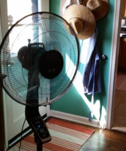 Rowenta VU5550 Turbo Silence Oscillating Fan, Standing Fan, 4 Speed Fan with Remote Control Turbo silence 4 speed fan 38 71r8pMpWviL