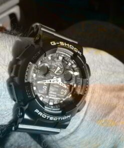 Casio Men's GA-100 XL Series G-Shock Quartz 200M WR Shock Resistant Watch Camouflage 26 71r93whEHZL