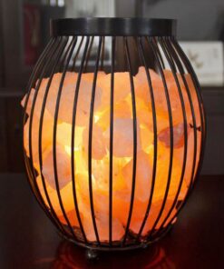 Himalayan Glow 1345 Oval Style Basket Night Salt Lamps, 7-9 Pounds Oval Style Metal Basket 29 71r9e0EF2ZL