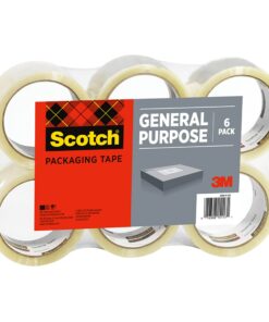 Scotch Shipping Packaging Tape, 1.88" x 54.6 yd, 6 Rolls (3350-6) 15 71r9y0lj OL