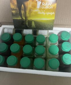 3 Day Juice Cleanse by Raw Fountain, All Natural Raw Detox Cleanse, Weight Management Program, Cold Pressed Fruit and Vegetable Juices, Tasty and Energizing, 18 Bottles 12oz, 3 Ginger Shots 3 Day Cleanse 38 71rAalgDt0L