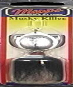 Mepp's Musky Killer Spinnerbait, Silver-WHT-Tail, One Size (BM S-W)
