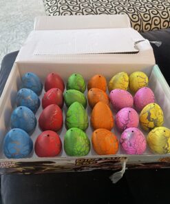 Jofan 24 PCS Dinosaur Eggs That Hatch Growing Easter Eggs with Mini Dinosaur Toys Inside for Kids Boys Girls Easter Basket Stuffers Gifts Fillers Party Favors Supplies 40 71rCC9FDfaL