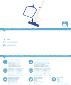 Flowclear Above Ground Pool Maintenance Kit | Features Vacuum and Leaf Skimmer Heads 13 71rCzGTnS8L